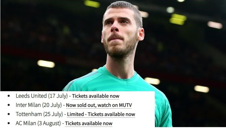  Chuyển nhượng bóng đá mới nhất từ ESPN FC, Mu và De Gea sẽ chính thức cam kết với nhau bằng hợp đồng có thời hạn 5 năm, mức lương 375.000 bảng/tuần au khi tour du đấu mùa hè của Quỷ đỏ khép lại.