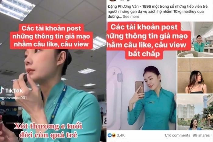 Mới đây nhất, Dương Thu Thảo -  tiếp viên hàng không Vietnam Airlines cũng cảm thấy bất ngờ đến sững sờ khi nhiều trang MXH đăng tải hình ảnh của cô, kèm thông tin thất thiệt để gán ghép vào vụ ồn ào của 4 tiếp viên hàng không những ngày qua.