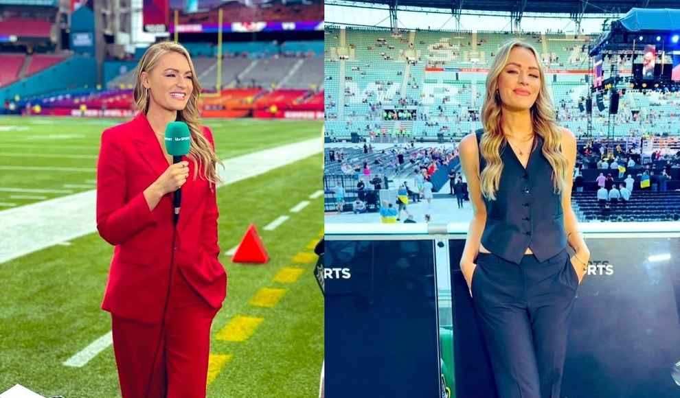 Laura Woods - nữ MC thể thao trên kênh ITV - hiện là một trong những người đẹp được yêu thích nhất tại VCK EURO 2024.