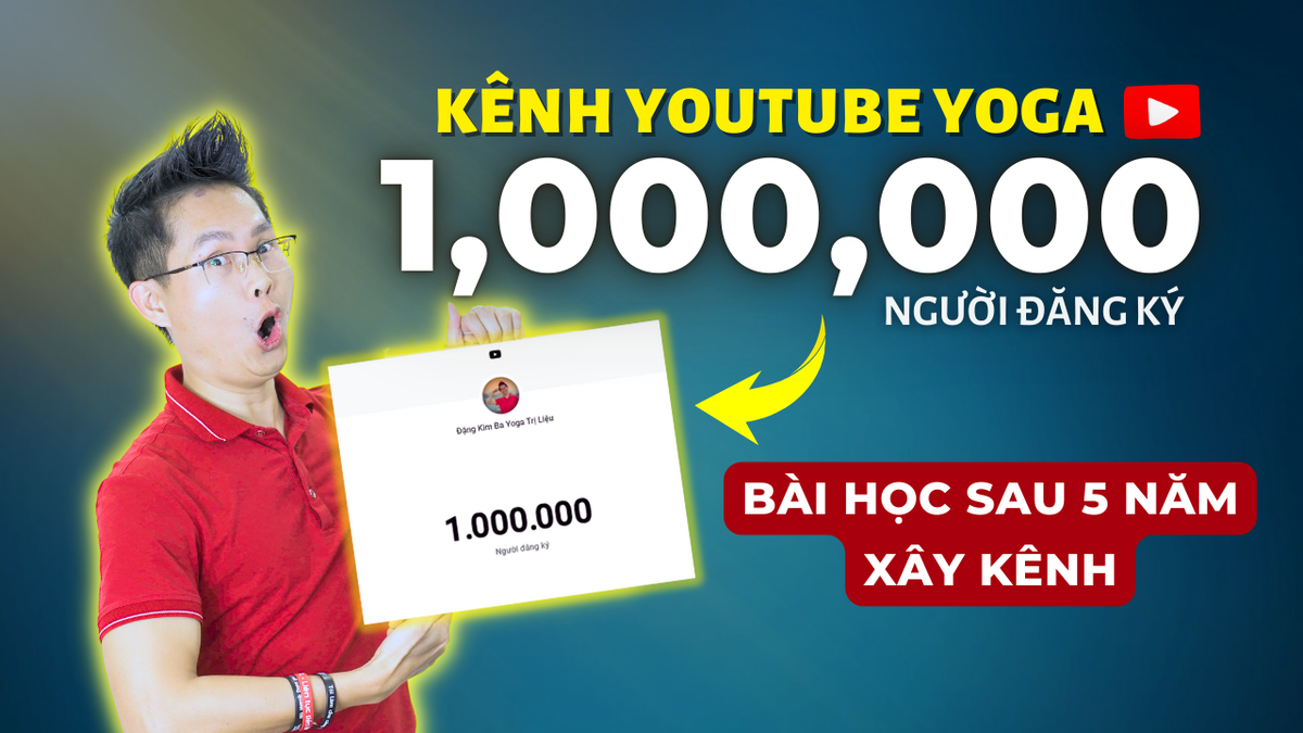 Ngày nay, không khó để bắt gặp các kênh Youtube về tập luyện thể thao, nhưng việc đạt được 1 triệu lượt đăng ký là điều rất ít người làm được, đặc biệt trong lĩnh vực Yoga tại Việt Nam thời mới đây, cái tên Đặng Kim Ba đã làm được điều này.