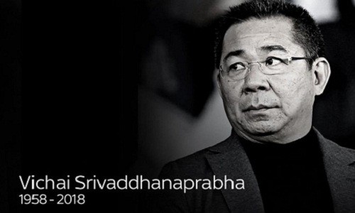  Tỷ phú Vichai Srivaddhanaprabha, ông chủ đáng kính của Leicester City là một một trong số 5 người bị thiệt mạng hôm 27/10, vì sự cố rơi trực thăng bên ngoài sân King Power. Ảnh: Vietnamnet.