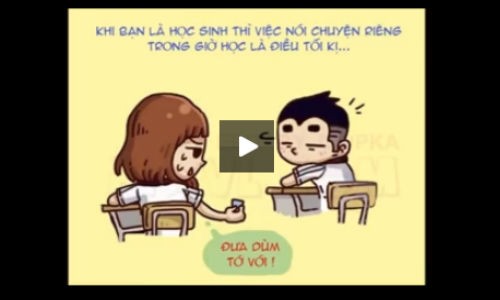 Clip hài hước: Sự khác nhau giữa học sinh và sinh viên