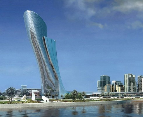 Khám phá tòa tháp nghiêng chọc trời Capital Gate