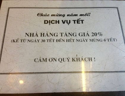 Cà phê, phở Tết “chặt chém” khách