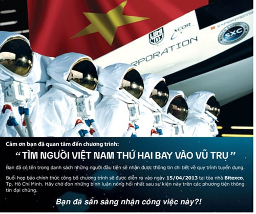 Người Việt Nam tiếp theo bay vào vũ trụ