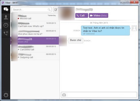 Viber gọi điện, nhắn tin miễn phí từ máy tính