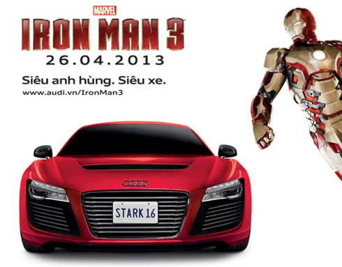 “Lộ” dàn xế sang Audi trong phim Iron Man 3