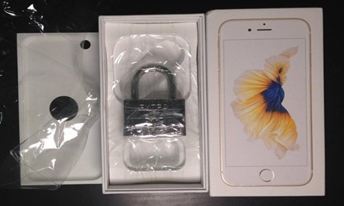 Ngất vì đặt mua Iphone 6s qua mạng, nhận được ổ khóa