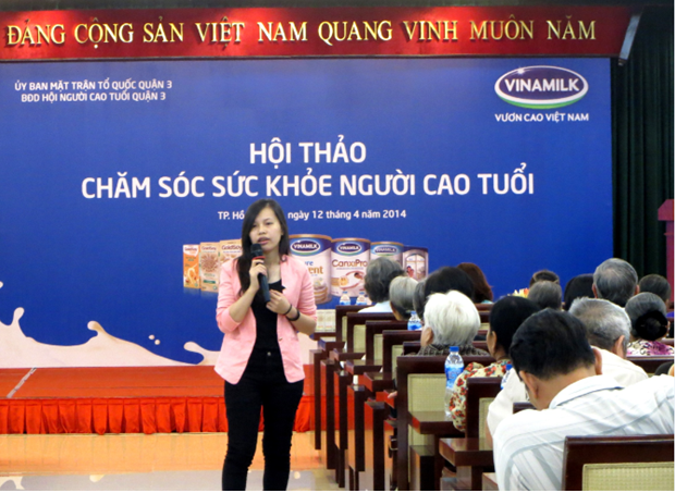 Vinamilk chăm sóc sức khoẻ Người cao tuổi TP HCM