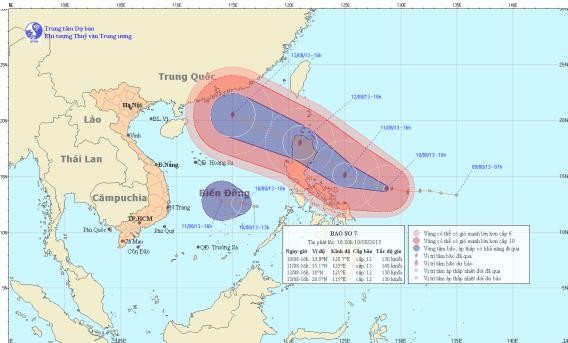 Bão giật cấp 16, áp thấp cùng xuất hiện trên biển