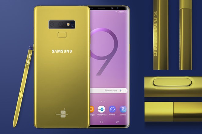 Galaxy Note 9 lộ diện với màu vàng rực độc đáo