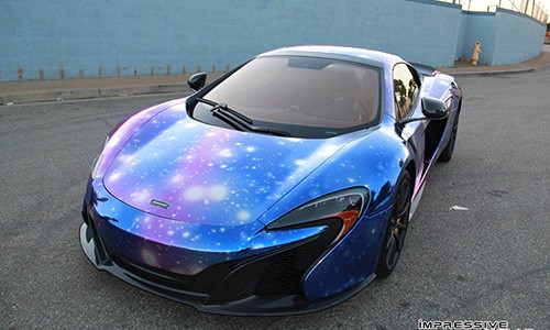 McLaren 650S Spider sặc sỡ với decal Galaxy Chrome