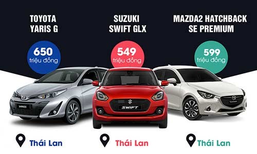 Tân binh Mazda2 và Suzuki Swift đối đầu Toyota Yaris