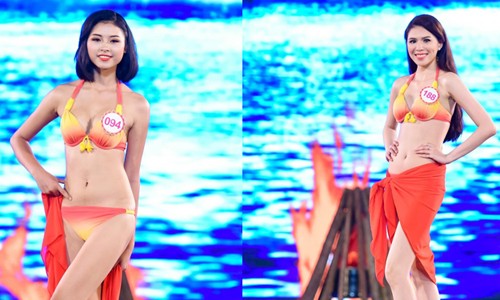 Thí sinh Hoa hậu Việt Nam 2016 khoe dáng nuột với bikini