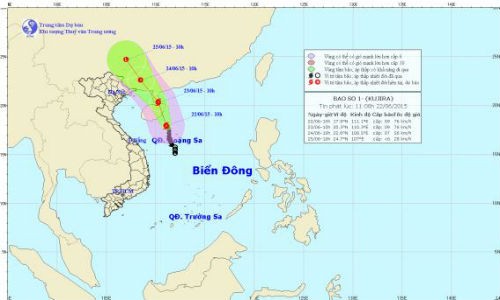 Tin mới nhất cơn bão số 1: Rủi ro thiên tai cấp 3