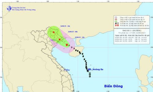 Bão số 1 cách bờ biển Quảng Ninh, Hải Phòng 150km