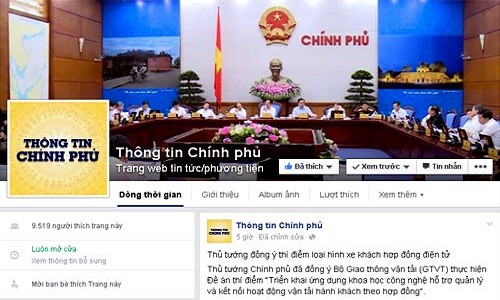 Thông tin Chính phủ “phủ sóng” trên Facebook là chưa chính xác