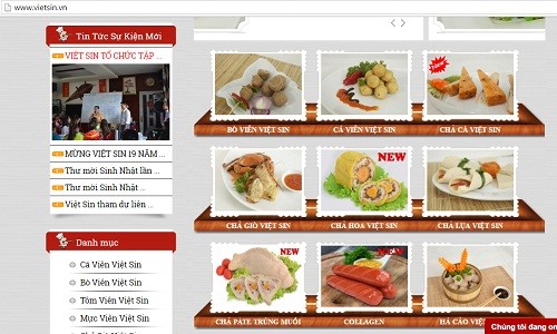 ''Điểm'' loạt thực phẩm Viet Sin dính phốt quá đát, bẩn