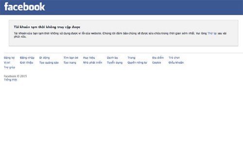 Facebook: Sự cố sập mạng không phải bị tin tặc tấn công