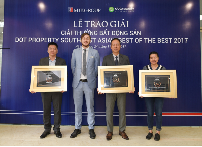 MIKGroup bất ngờ lập cú hat-trick tại giải Dot Property Đông Nam Á 2017