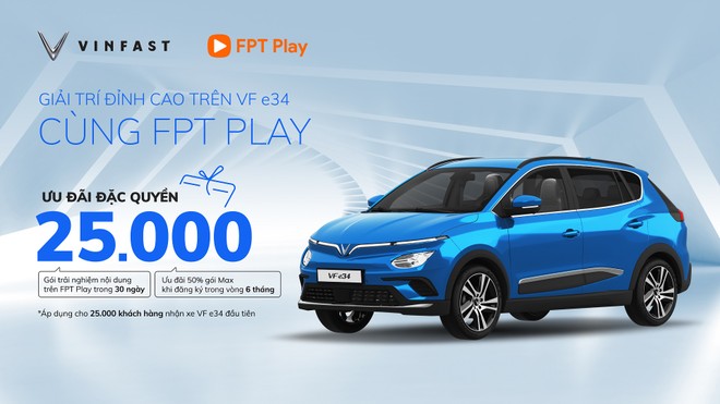 Kho giải trí đa dạng trong ứng dụng FPT Play trên VinFast VF e34