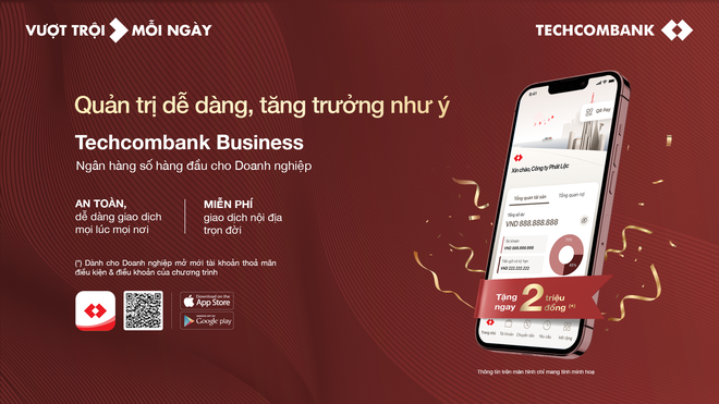 Techcombank chính thức ra mắt ngân hàng số dành cho doanh nghiệp