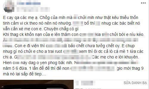 Vợ bị nhân tình chửi mắng té tát vì dám “cướp bố của con mình”