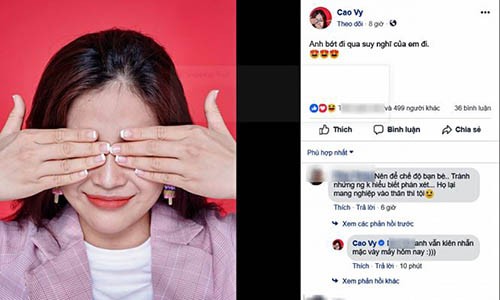 MC Cao Vy "thả thính" trên Facebook mặc tin đồn bán dâm nghìn đô