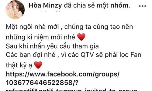 Hòa Minzy gây sốc tiến hành đại "thanh trừng" fan club