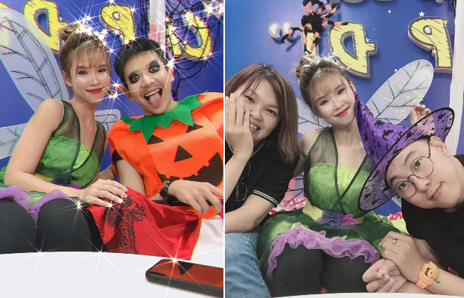 Vợ chồng Khởi My hóa trang vui nhộn dịp Halloween