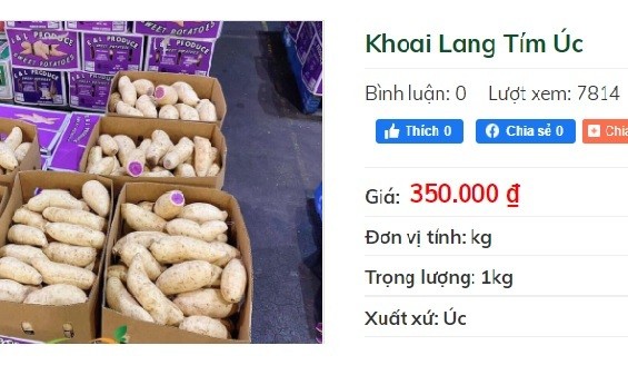 Cua biển mất giá, khoai lang tím bất ngờ đắt đỏ