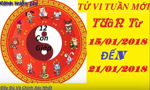 Video: Tử vi tuần từ 15/1-21/1/2018 của 12 con giáp