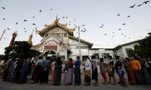 Toàn cảnh cuộc bầu cử Myanmar qua ảnh