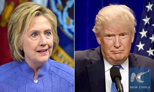 Thăm dò bầu cử Mỹ: Bà Clinton dẫn trước ông Trump 9 điểm 