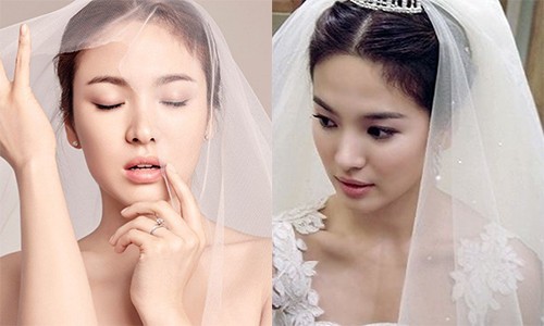 Ngất ngây hình ảnh Song Hye Kyo mặc váy cưới trước hôn lễ