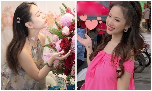 Mê mẩn nhan sắc của Vân Hugo khi mang bầu lần 2