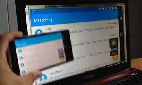 Cách chiếu điện thoại lên máy tính để xem phim trên Android
