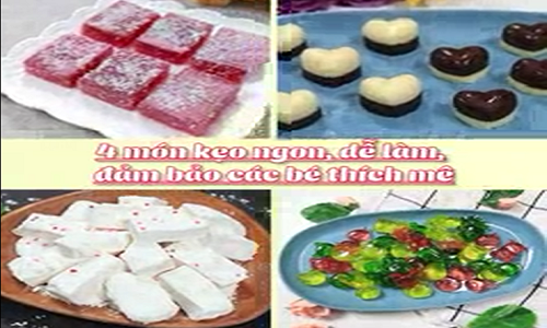 Video: Hướng dẫn làm 4 món kẹo ngon dành cho bé yêu