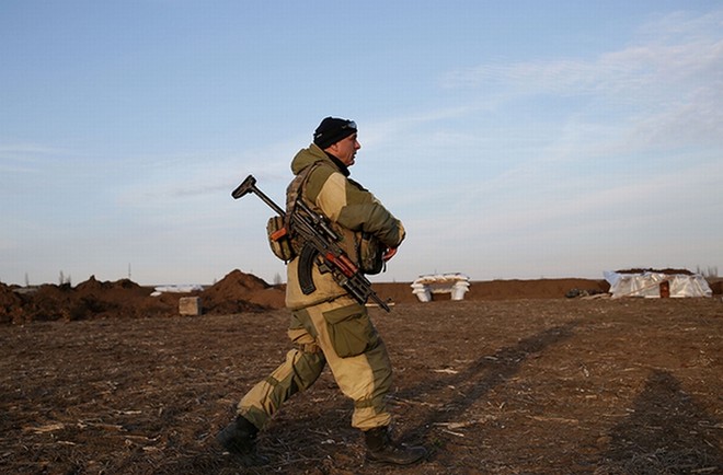 Một ngày với lính Ukraine ở chiến tuyến Shirokino, gần Mariupol