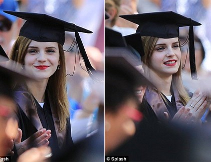 Cô phù thủy nhỏ Emma Watson tốt nghiệp cử nhân văn chương