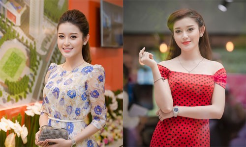 Á hậu Huyền My đẹp rạng ngời dù tất bật chạy show