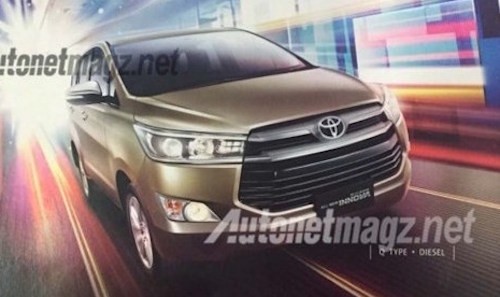 Toyota Innova 2016 lộ hình chính thức, chốt ngày ra mắt