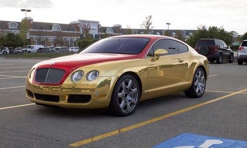 Siêu xe sang Bentley “mạ vàng” xấu nhất Thế giới