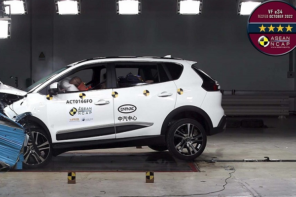 ASEAN NCAP công bố thử nghiệm an toàn xe ôtô điện VinFast VF e34