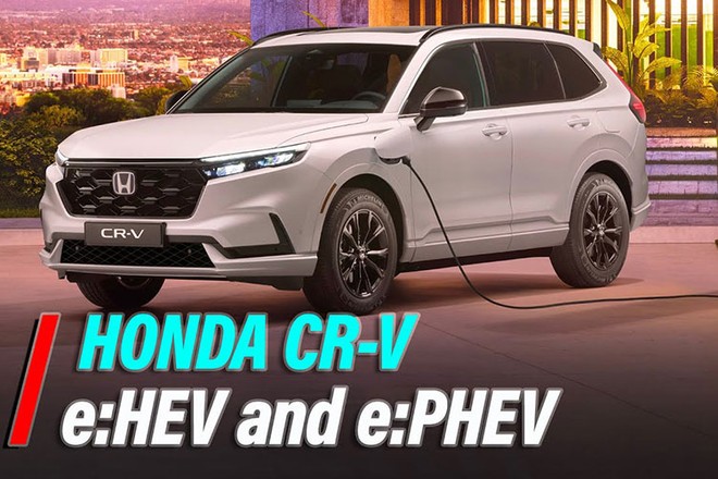 Honda CR-V e:PHEV 2023 đến châu Âu, chạy 82km không cần "uống xăng"