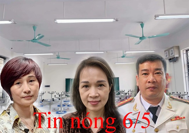 Tin nóng 6/5: Quạt trần rơi trong lớp, 2 học sinh bị thương