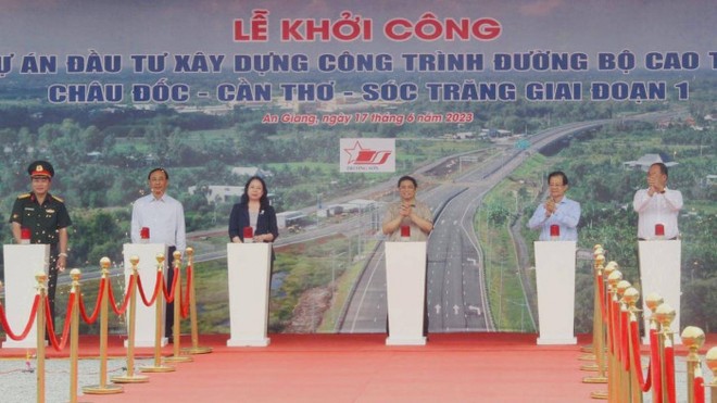 Khởi công cao tốc Châu Đốc - Cần Thơ – Sóc Trăng giai đoạn 1