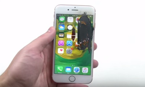 Mài iPhone 6S bằng lốp xe máy và cái kết bất ngờ