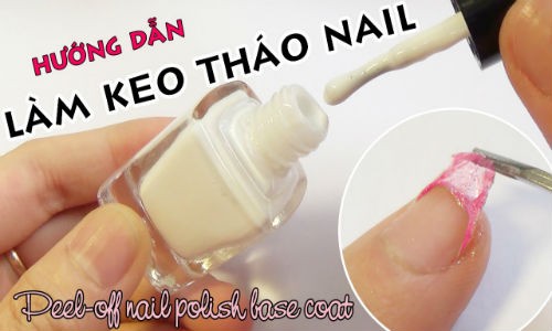 Tự chế keo tháo nail lột viền móng cực đơn giản