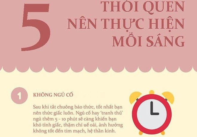 5 thói quen cực tốt vào buổi sáng nhất định bạn phải biết